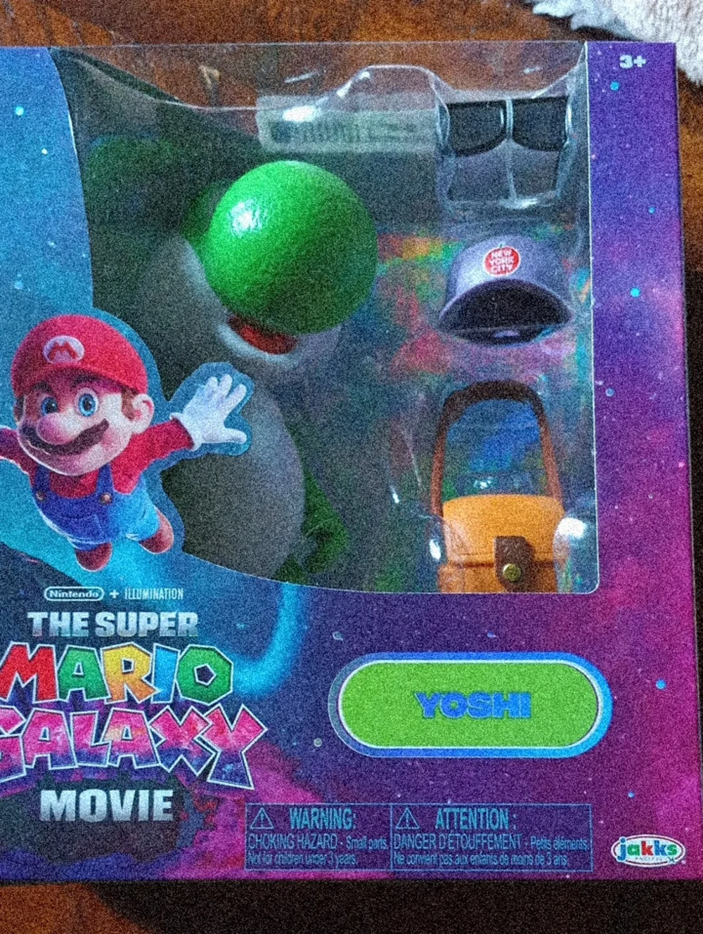 Nintendo Yoshi Figure with Green, Red, Purple and Orange Accents